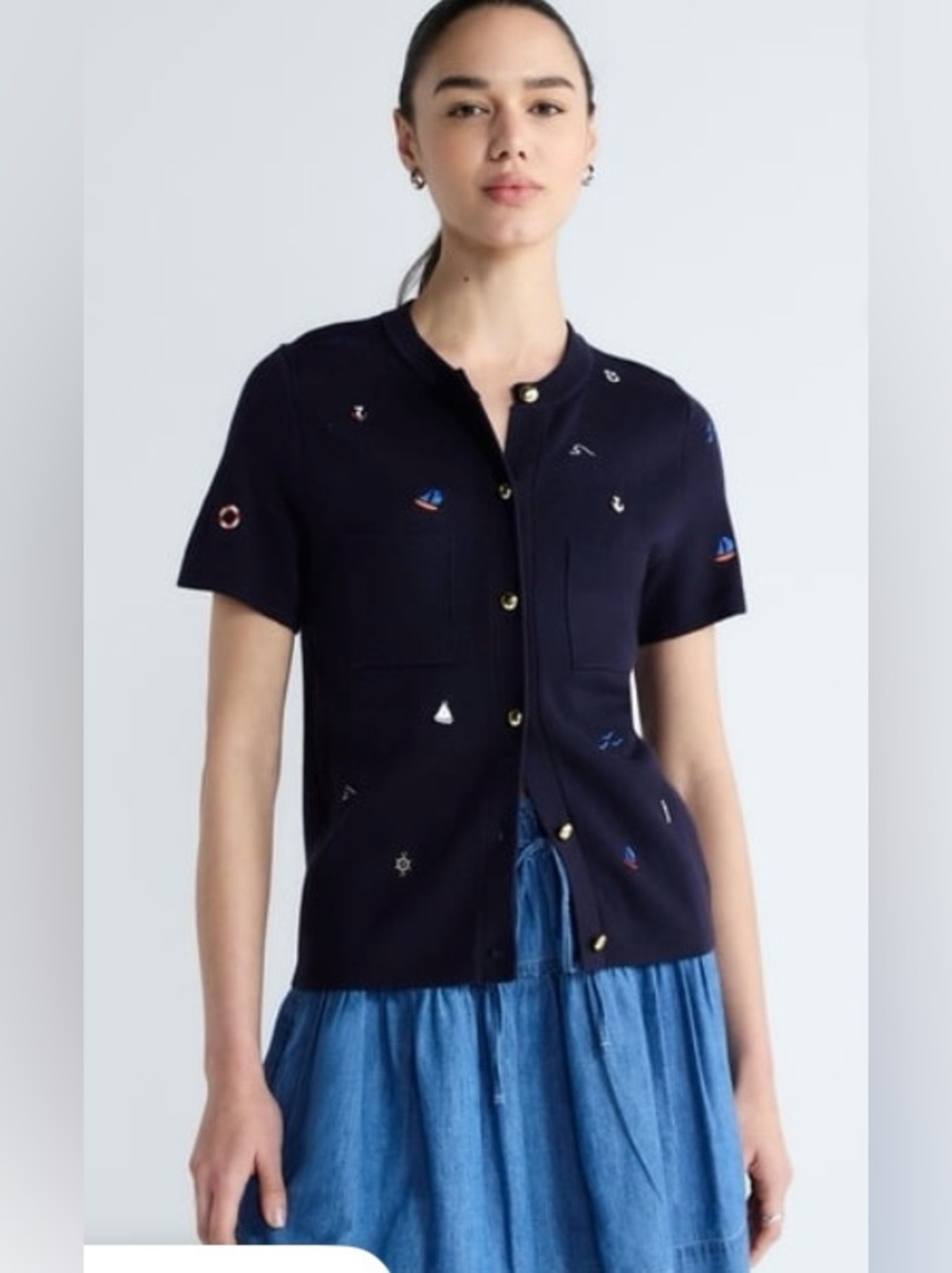 Free Assembly Embroidered Sweater